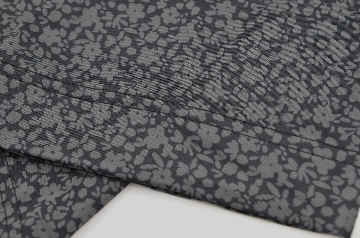 Asphalt Black and Grey Floral