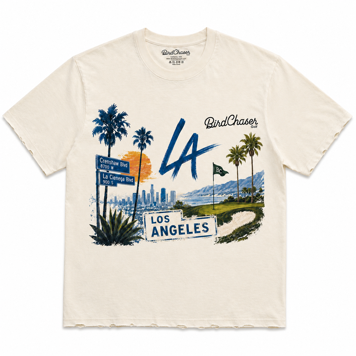 BirdChaser LA Lifestyle Box Cut Tee
